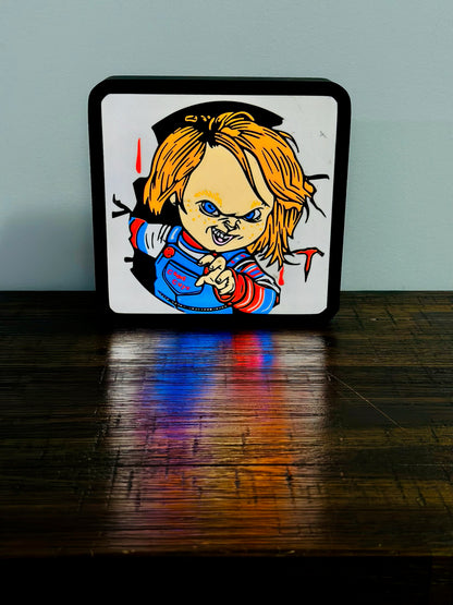 "Good Guy" Chucky - Light Up Sign / Night Light - USB Powered