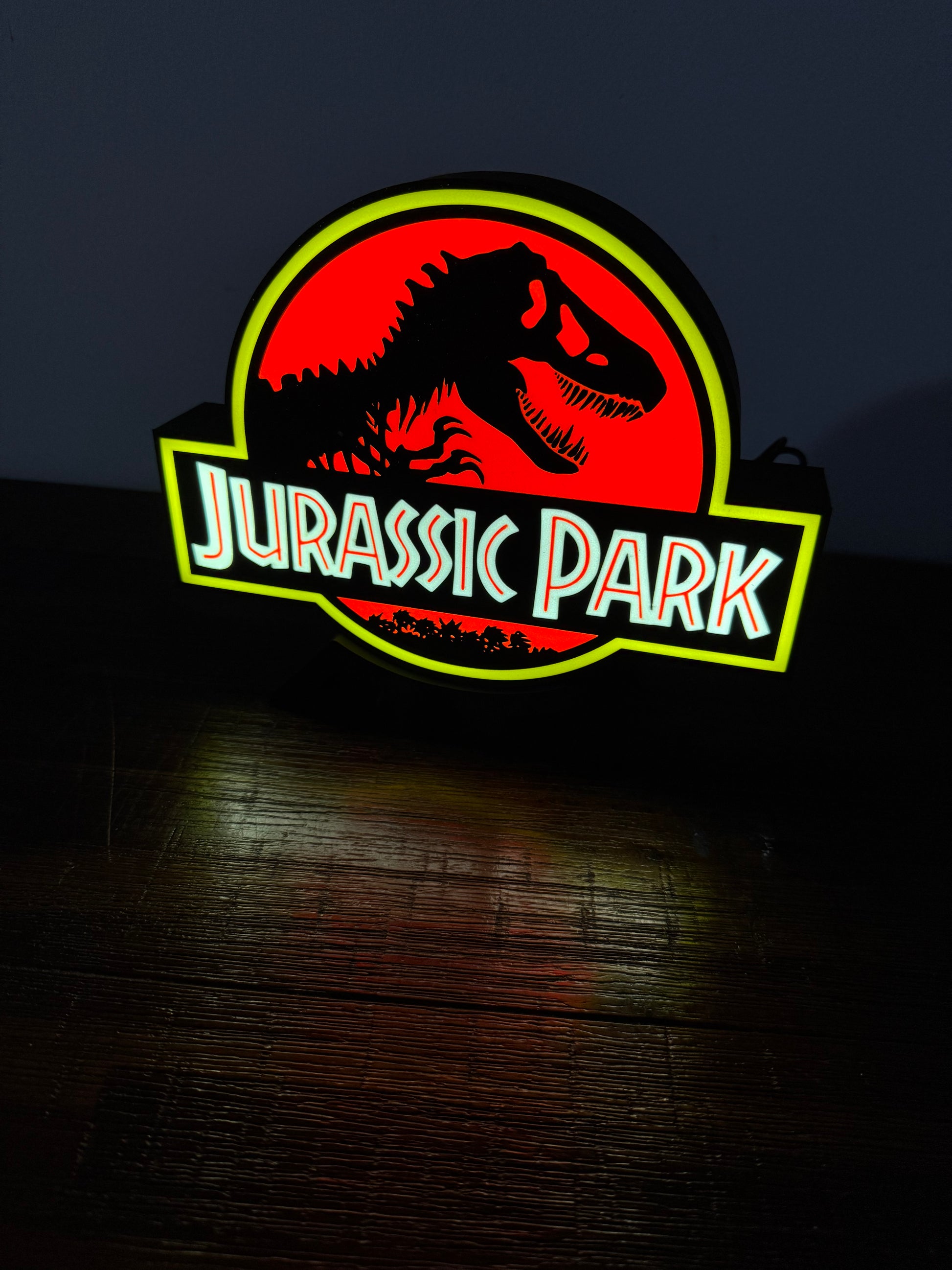 Jurassic Park - Unique Light Up Wall Art/Logo