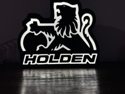 Holden Lion Badge - Light Up Artwork / Illuminated Wall Art / LED Display Sign