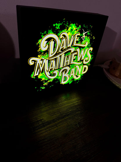Dave Mathews Band Illuminated Wall Sign - USB Powered LED Display