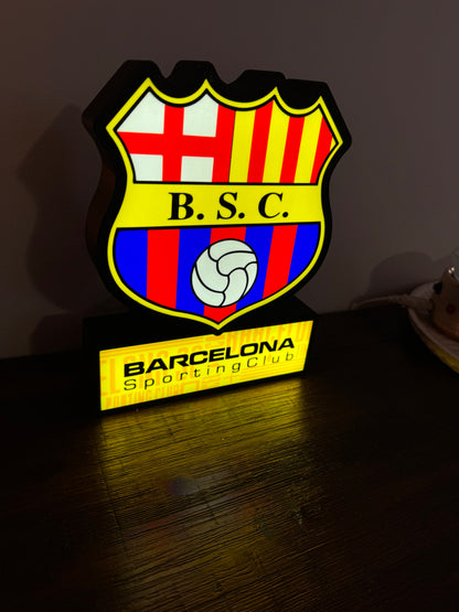 Barcelona Sporting Club Logo - Football Team LED Light Up Logo/Sign
