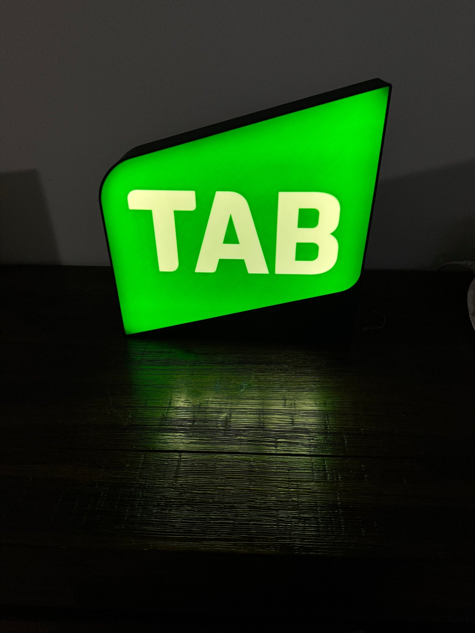 TAB Logo - LED Light up Wall Sign / Wall Art