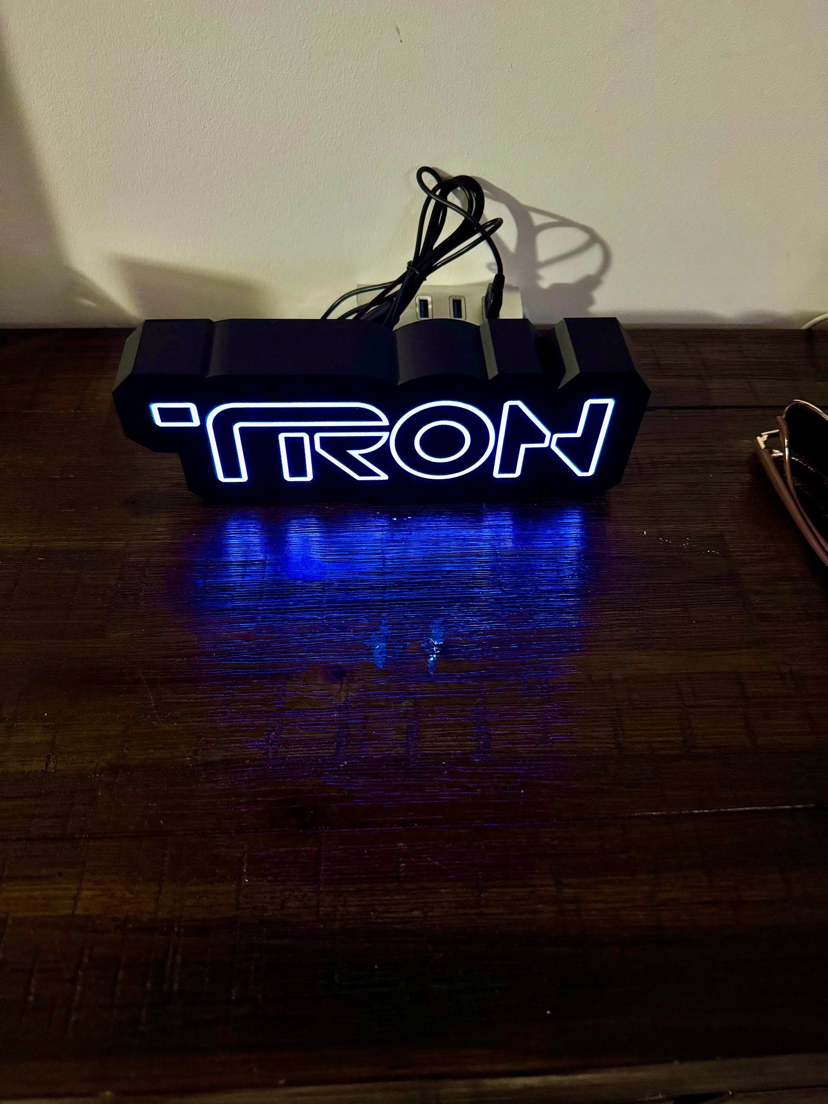TRON Illuminated Desktop Sign - USB Powered