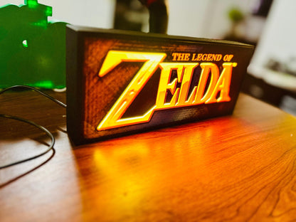The Legend of Zelda! Light up sign / wall art / night light - Brand New - Michael's 3D World