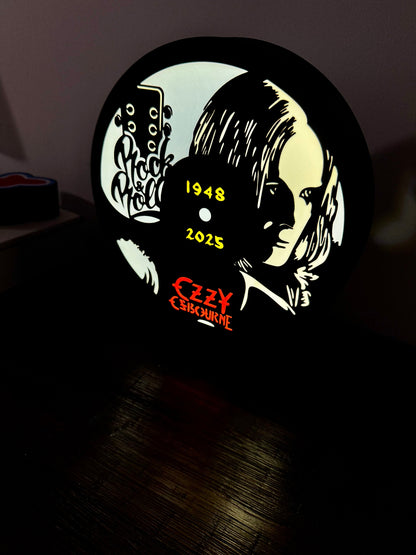 LED Light-Up Sign: Ozzy Osbourne Tribute 🎸 - RIP 2025 Rock & Roll