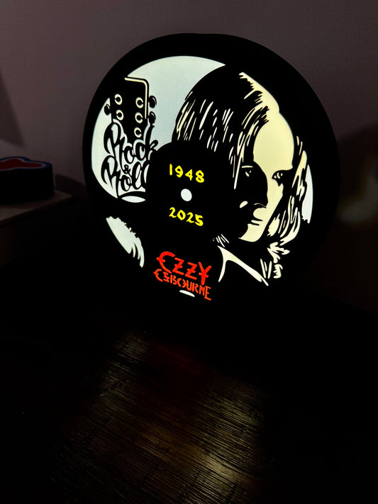 LED Light-Up Sign: Ozzy Osbourne Tribute 🎸 - RIP 2025 Rock & Roll