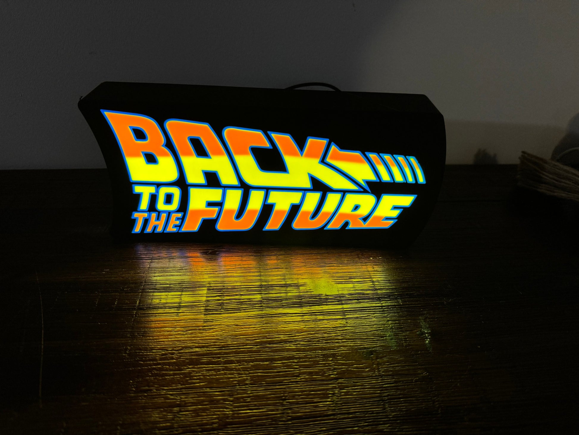 Back to the Future Logo - Light Up Sign - USB Powered Lamp