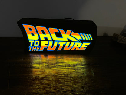Back to the Future Logo - Light Up Sign - USB Powered Lamp