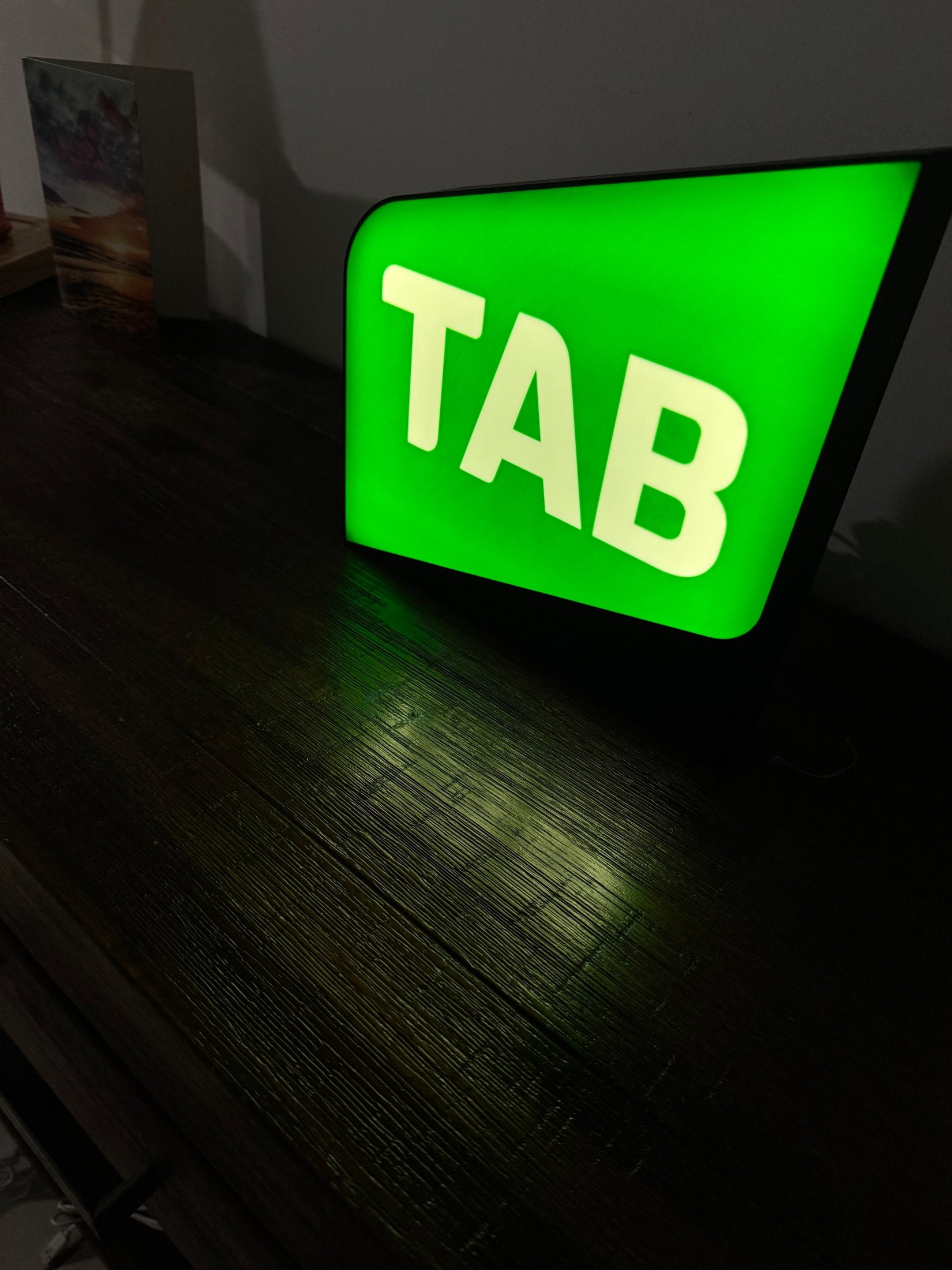 TAB Logo - LED Light up Wall Sign / Wall Art
