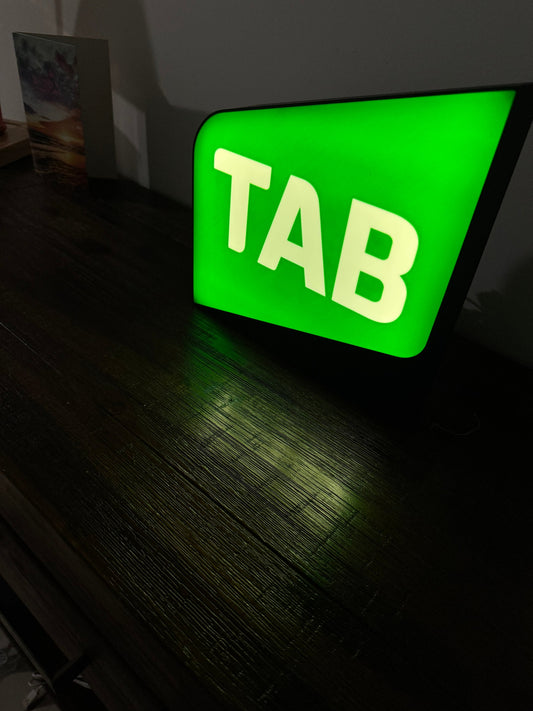 TAB Logo - LED Light up Wall Sign / Wall Art
