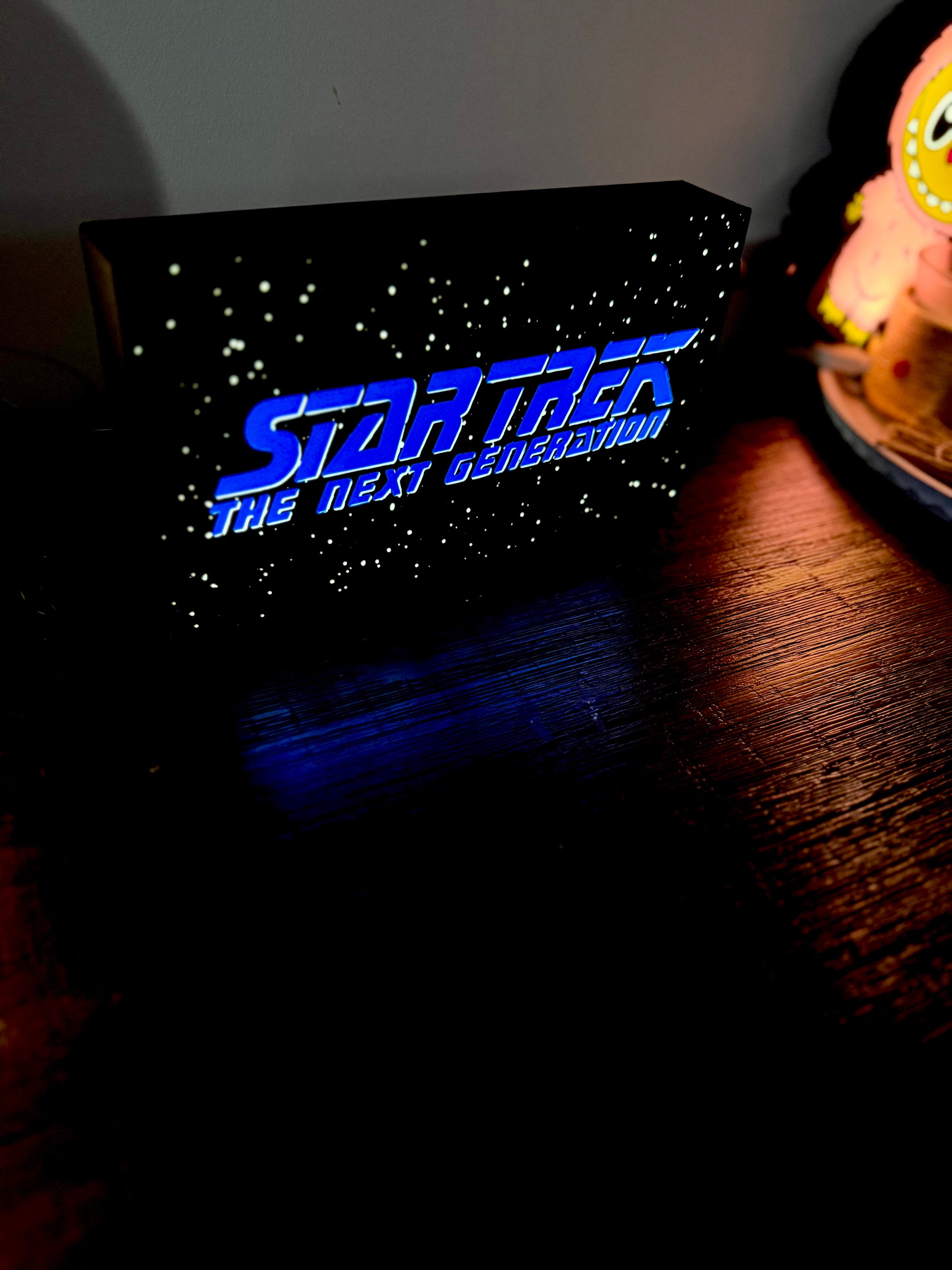 StarTrek: The Next Generation TNG - LED Light Up Artwork / Illuminated Wall Art / LED Display Sign