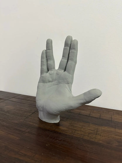 Spock Vulcan Salute Hand Pose Model - 20cm Tall - Michael's 3D World