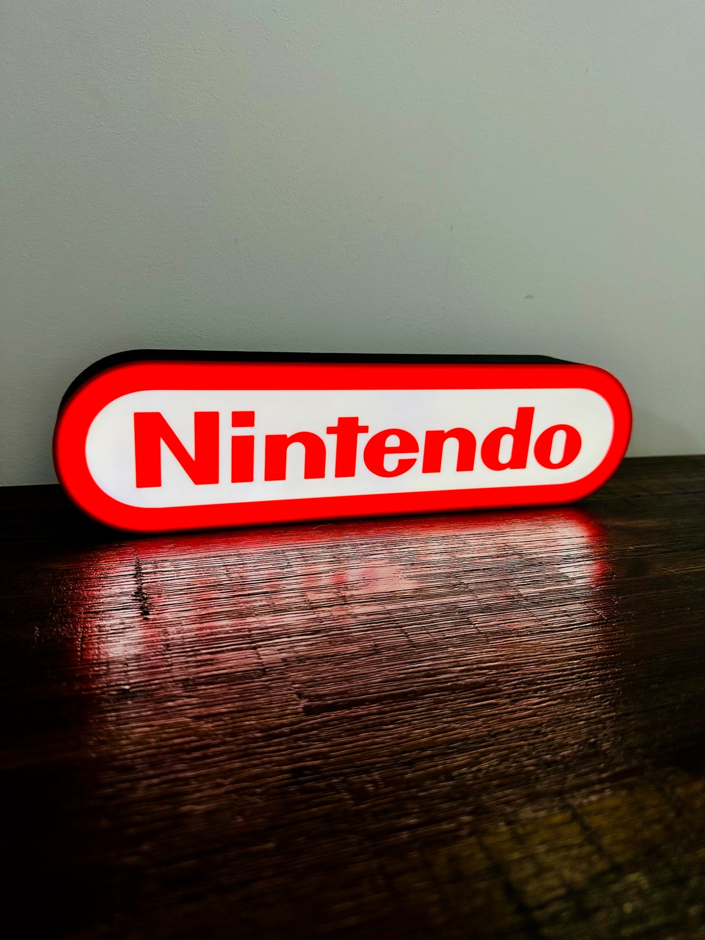 Nintendo Logo LED Light-Up Display Sign - Illuminate Your Gaming Space! 🎮