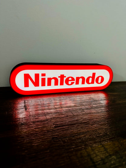 Nintendo Logo LED Light-Up Display Sign - Illuminate Your Gaming Space! 🎮