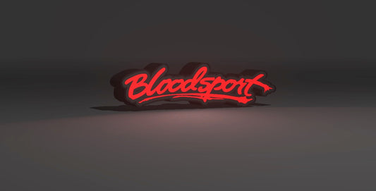 Bloodsport - LED Light Up Sign - USB Powered