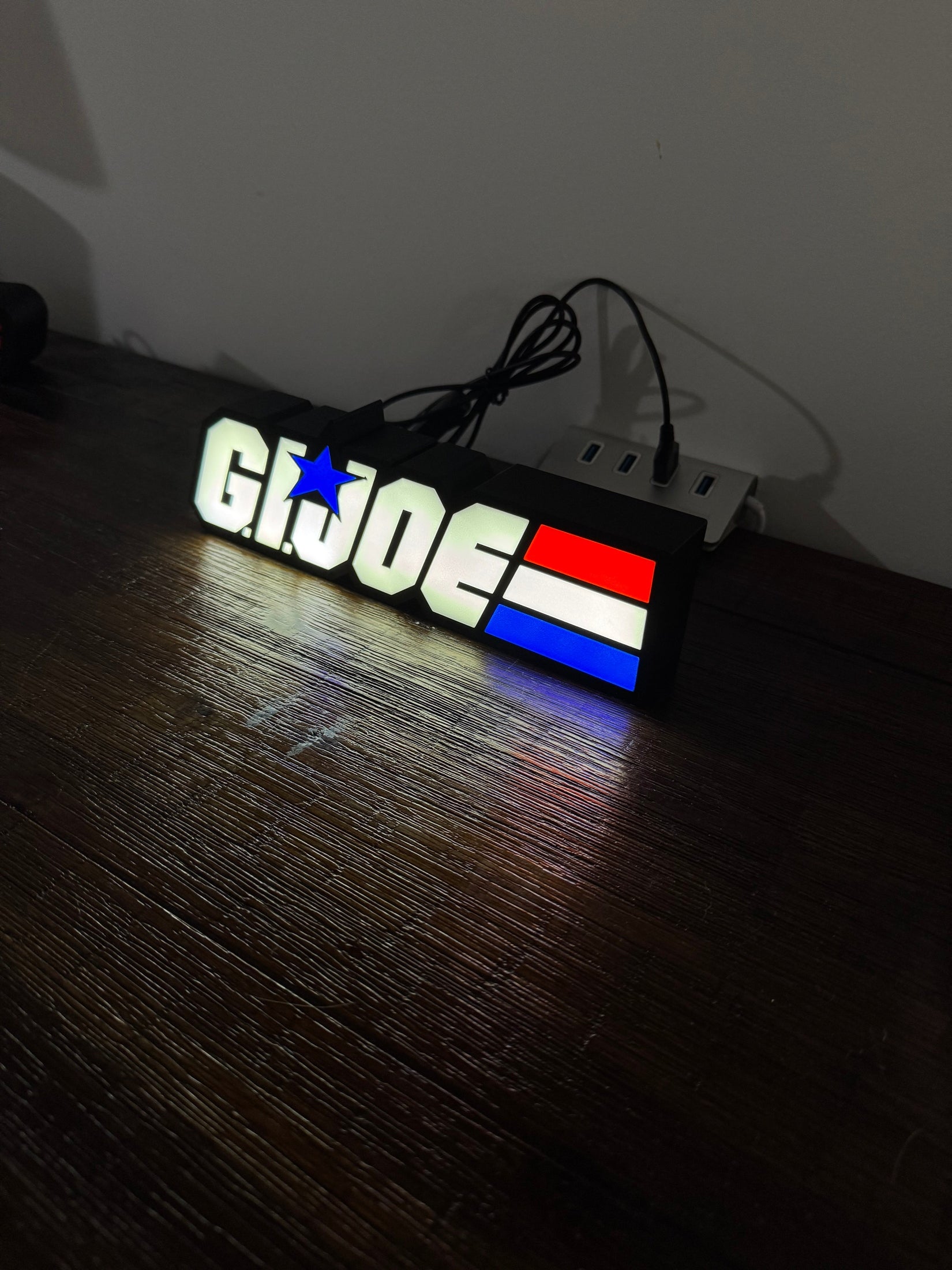 G.I. Joe Logo - Light Up Sign / Night Light - USB Powered