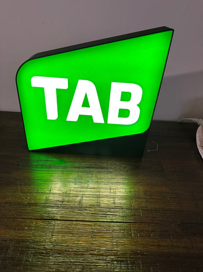 TAB Logo - LED Light up Wall Sign / Wall Art