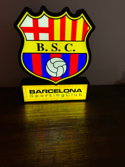Barcelona Sporting Club Logo - Football Team LED Light Up Logo/Sign