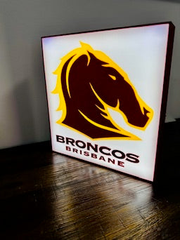 Brisbane Broncos Team new Logo - Light Box / LED Display