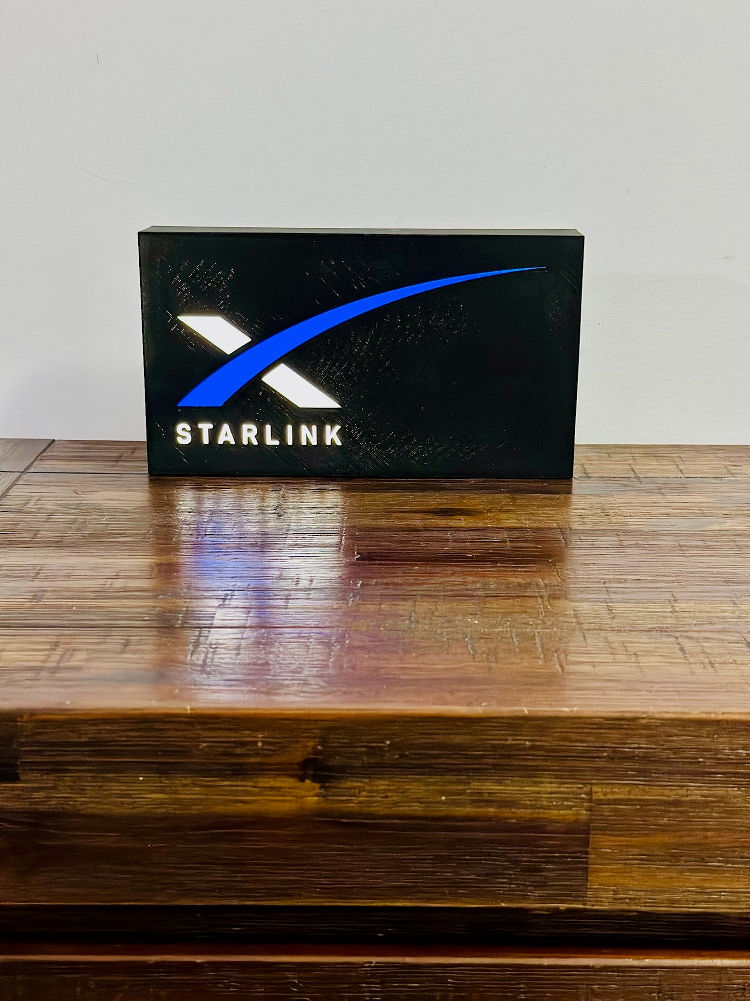 Starlink X Logo - Light Up Decoration / Wall Art - USB Powered