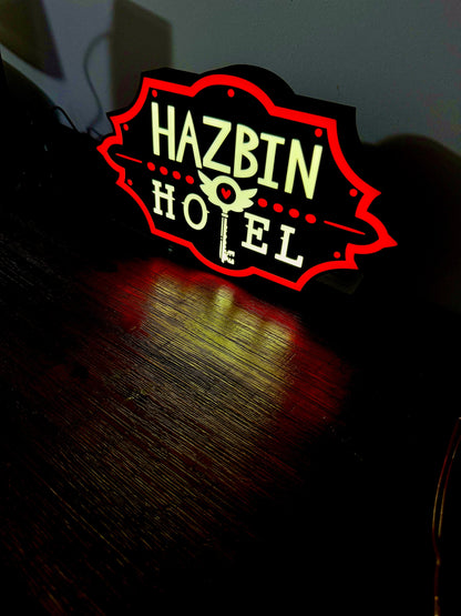 Hazbin Hotel: LED Light Box - Unique Wall Art - USB Powered