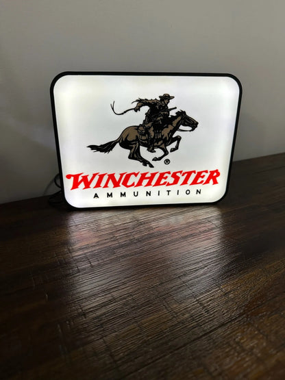 Light Up USB Powered Winchester Ammunition - Logo Wall Art - Michael's 3D World