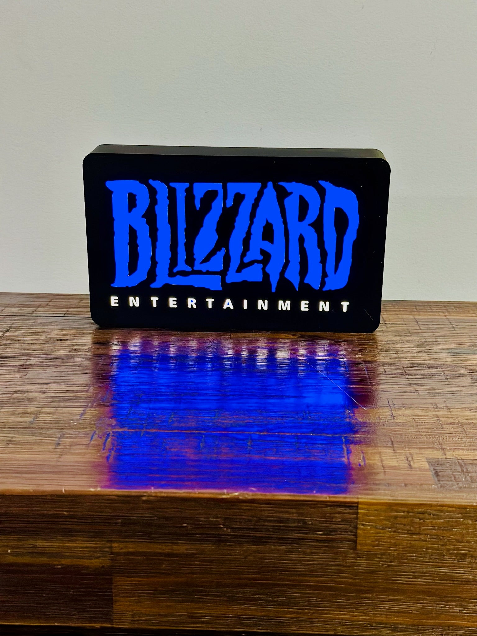 Blizzard Entertainment: Vivid blue light up sign / wall art