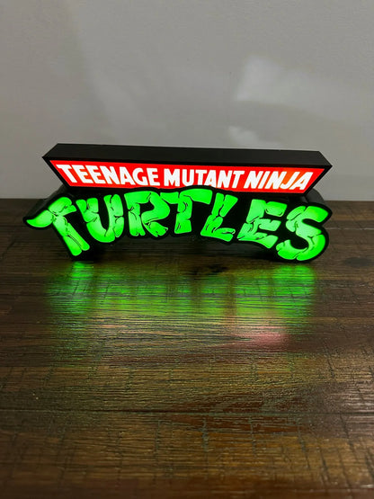 TMNT - Teenage Mutant Ninja Turtles - Logo - Night Light / Light Box / Light Up Wall Art - Michael's 3D World