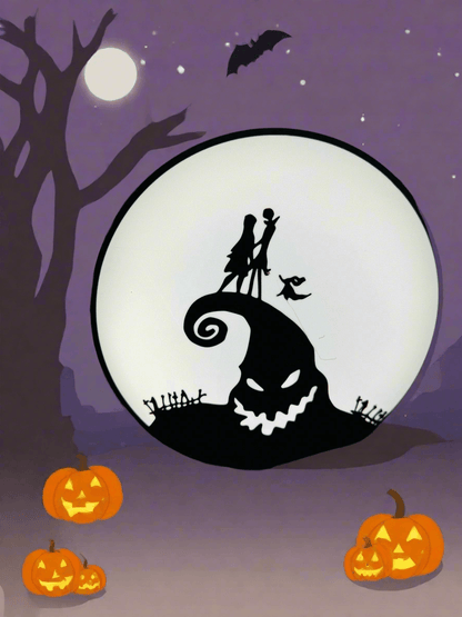 Nightmare Before Christmas - Oogie Boogie Light up Sign - USB Powered - Michael's 3D World