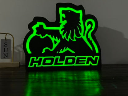 Holden Lion Badge - Light Up Artwork / Illuminated Wall Art / LED Display Sign