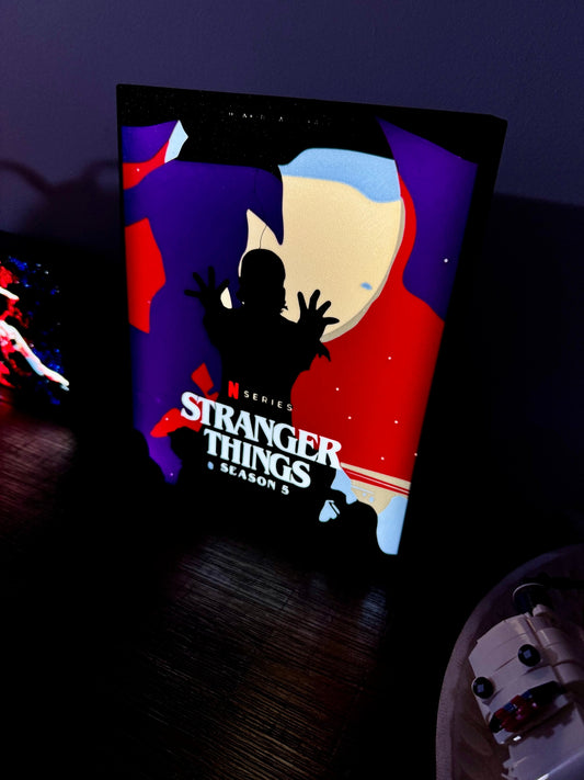 Stranger Things: Season 5 - Eleven - Fan Art LED Illuminated Wall Sign - USB Powered Display