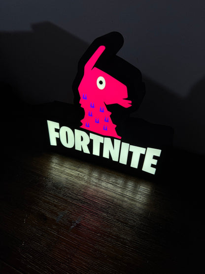 Fortnite Llama Nightlight, LED - USB powered With Wall Or Desk Mount