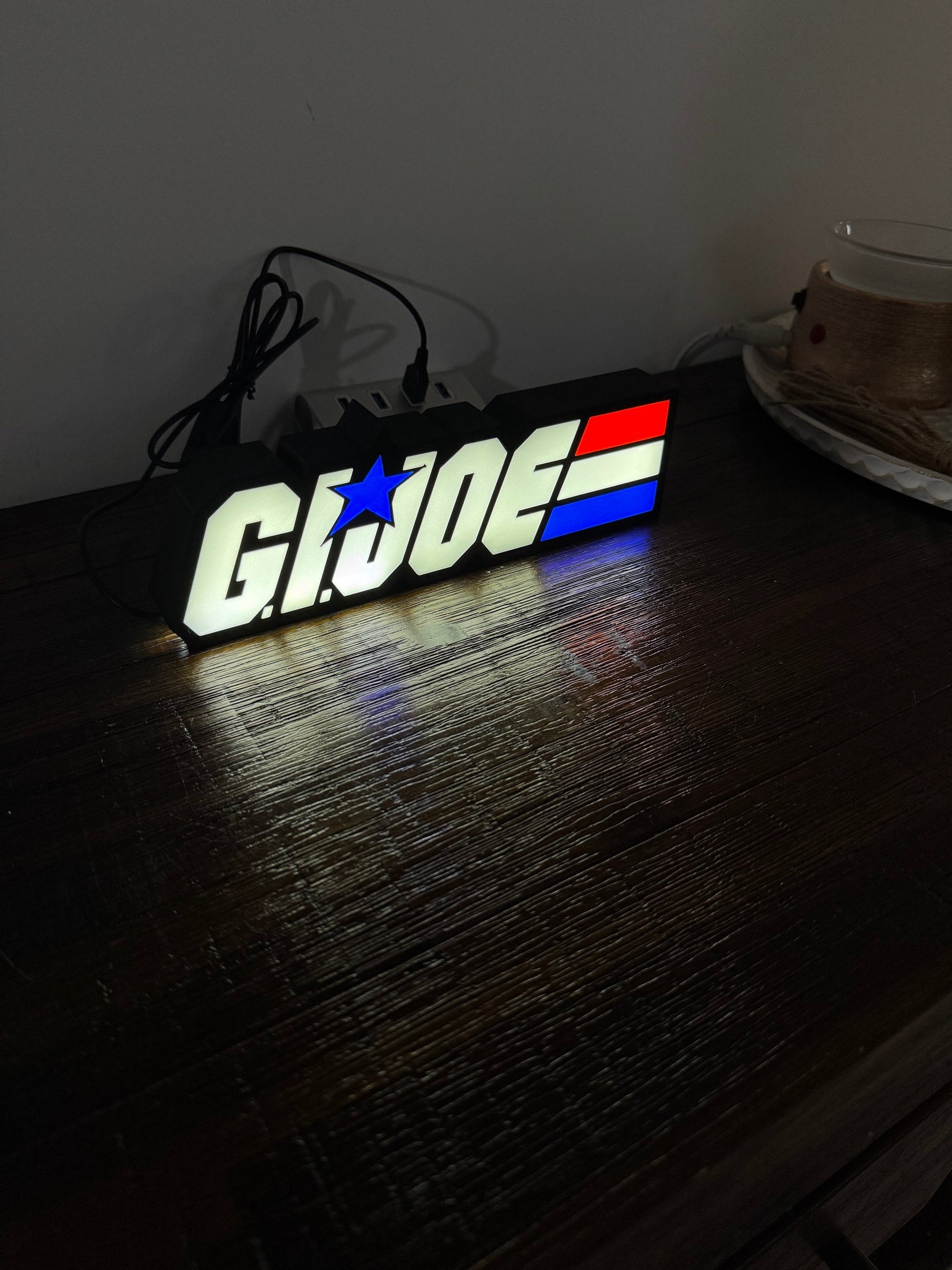 G.I. Joe Logo - Light Up Sign / Night Light - USB Powered