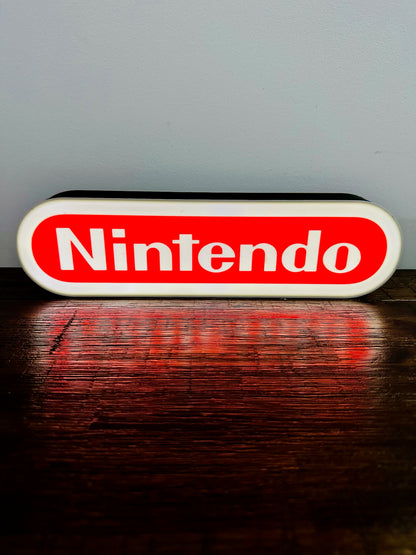 Nintendo Logo LED Light-Up Display Sign - Illuminate Your Gaming Space! 🎮