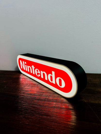 Nintendo Logo LED Light-Up Display Sign - Illuminate Your Gaming Space! 🎮