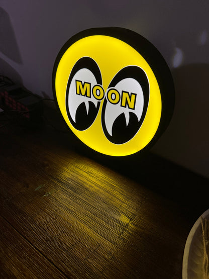 Moon Eyes Logo LED Light Up Artwork / Wall Art / Sign