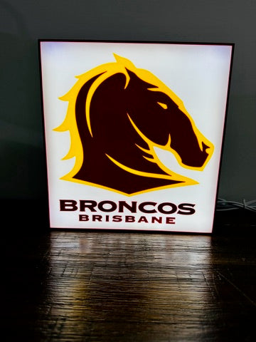 Brisbane Broncos Team new Logo - Light Box / LED Display
