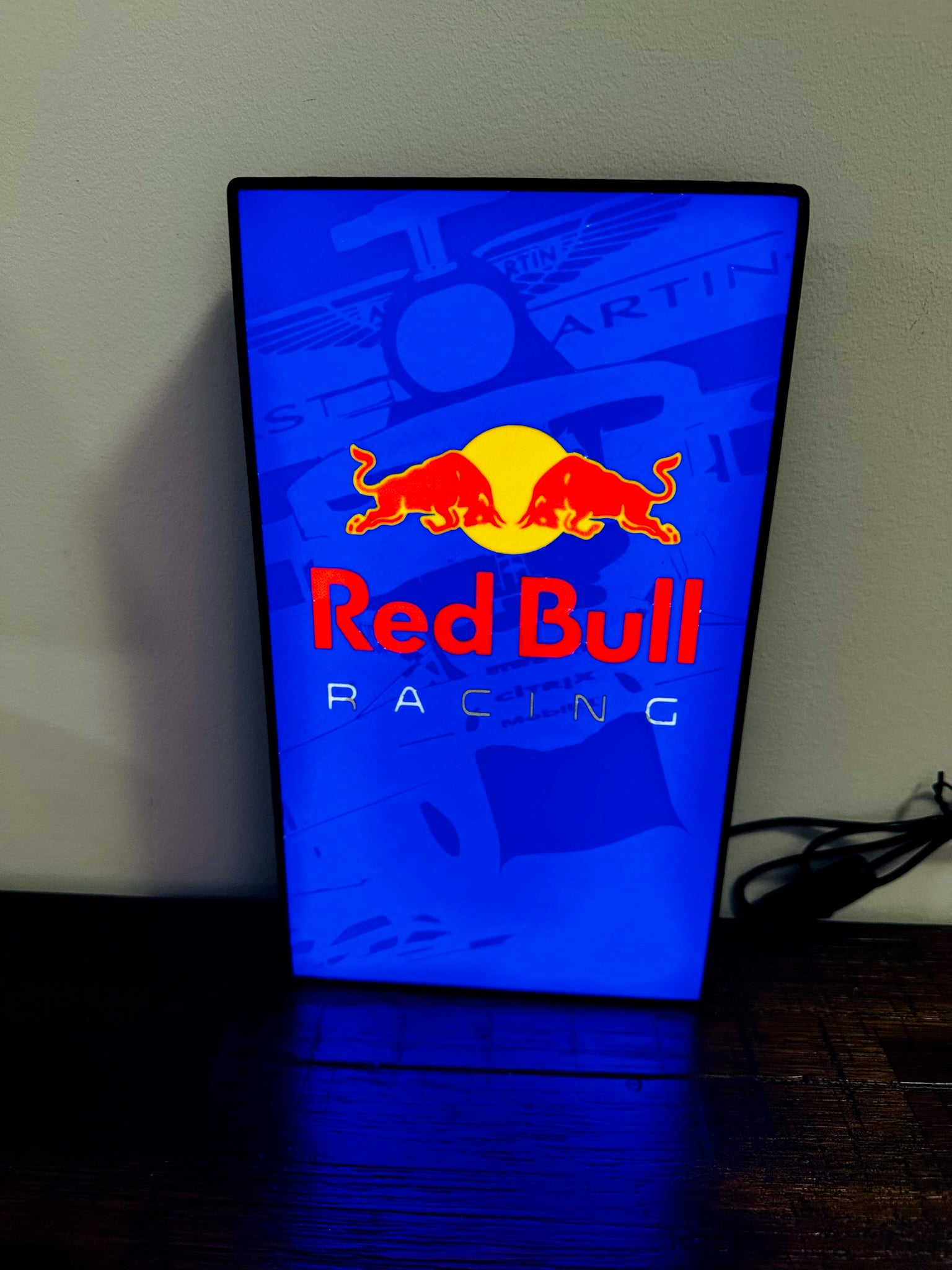 Red Bull F1 Racing - Detailed - Light Up Artwork / LED Wall Art / Display