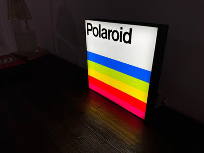 Vintage Polaroid Logo - Light Up Artwork / Wall Art / Sign