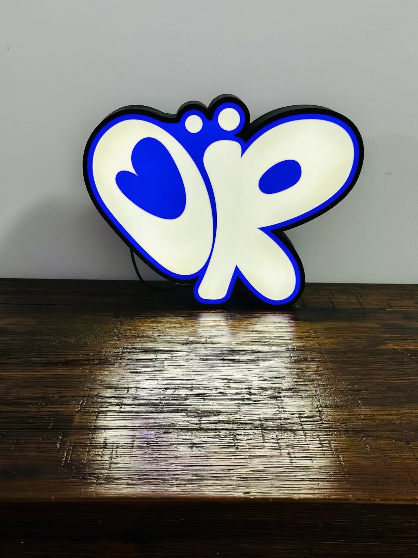 Light Up Sign: Olivia Rodrigo - Purple Heart Logo - USB Powered LED Art
