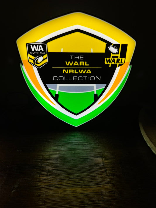The WARL - Western Australian Rugby Leauge - NRLWA Collection - LED Light Up Sign / Night Light