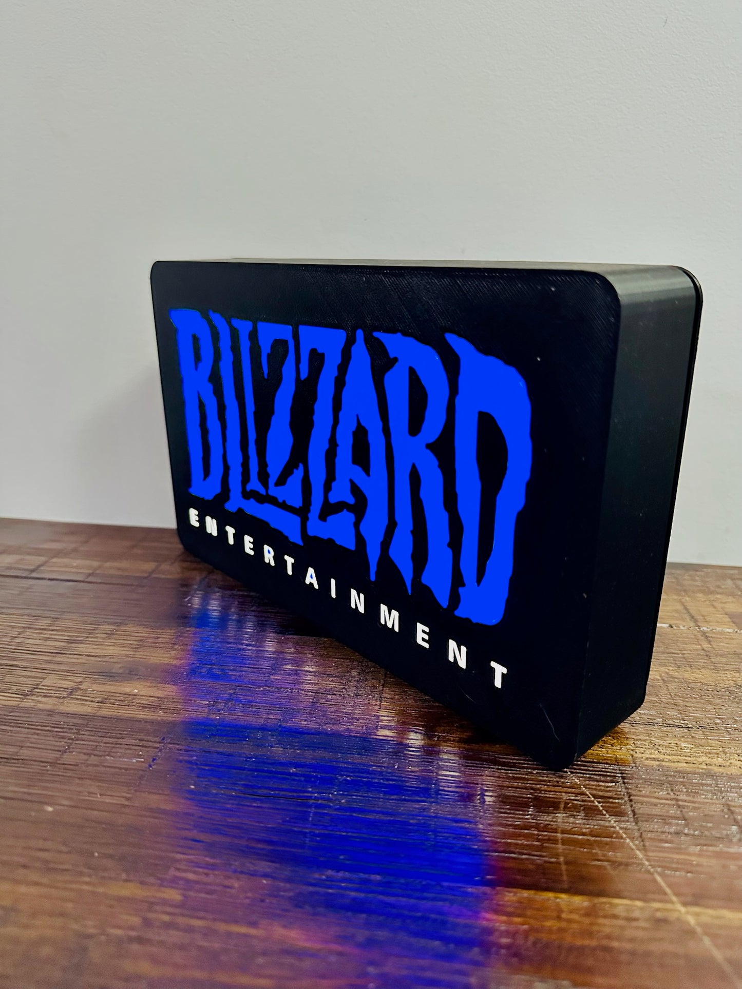 Blizzard Entertainment: Vivid blue light up sign / wall art