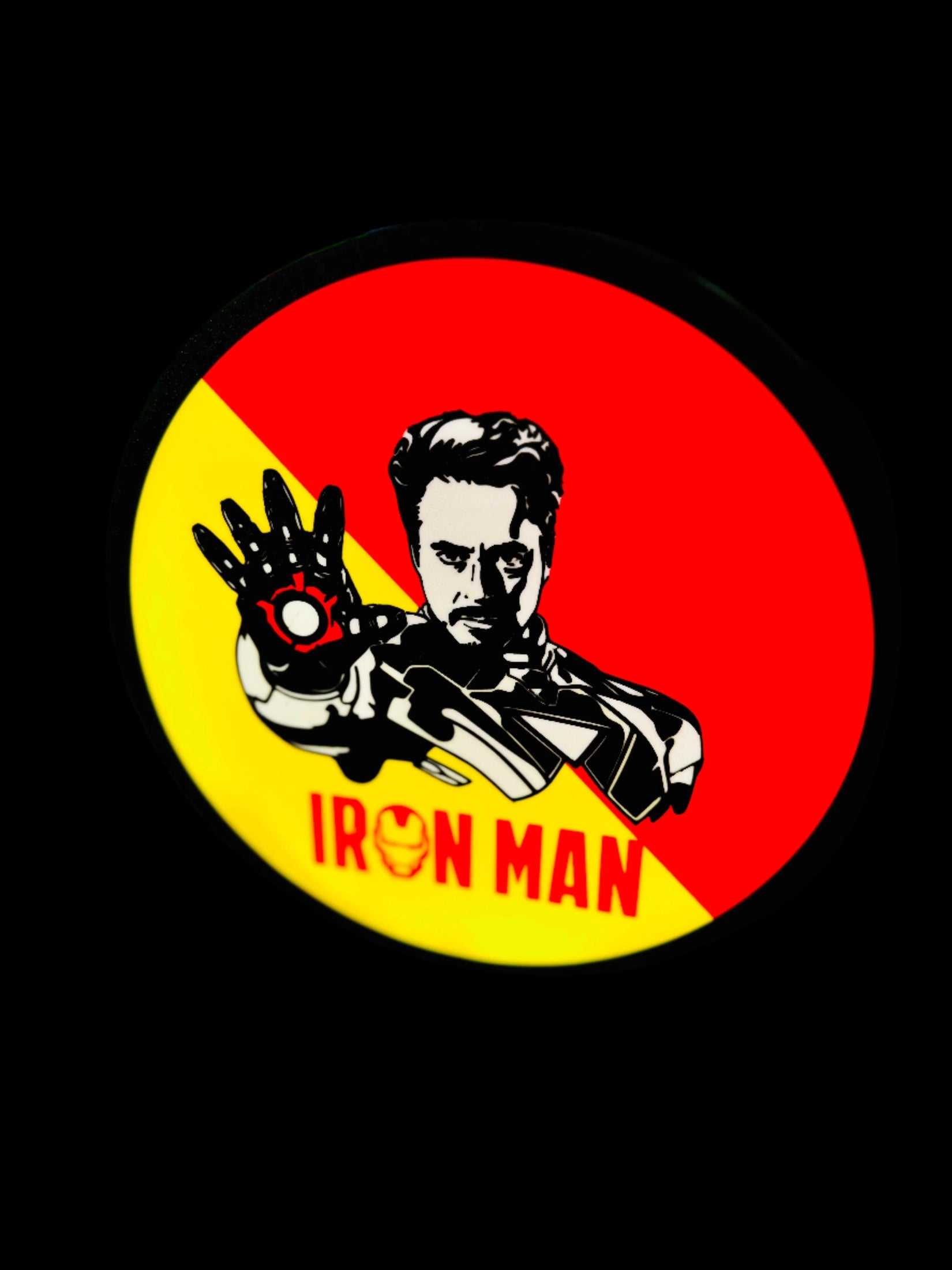 Ironman Red/Yellow Light up sign - Michael's 3D World