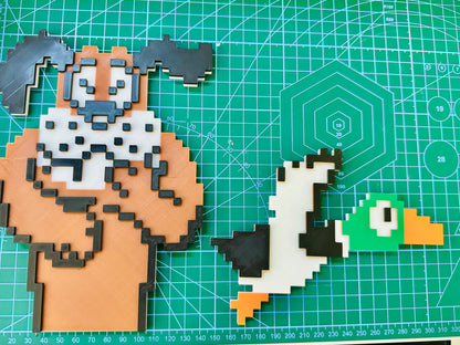 Duck Hunt: 2-piece wall art set - Dog & Duck - Michael's 3D World