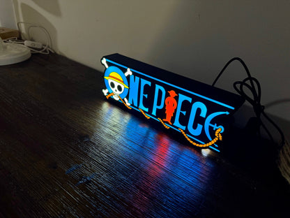 One Piece Unique Light Up Logo - Desk Or Wall Decoration - USB Powered 24cm