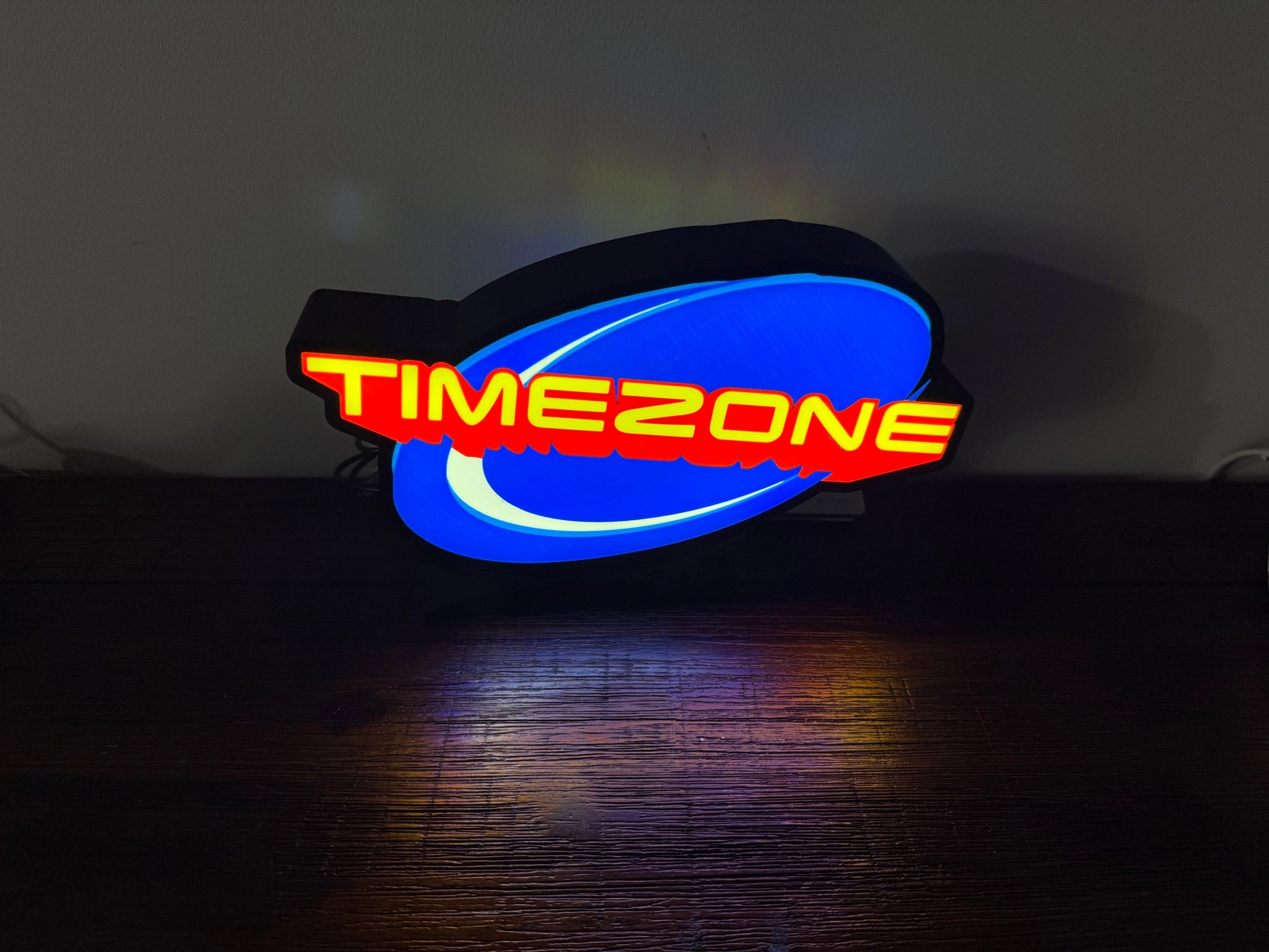 Timezone - Light Up Artwork / Wall Art / Sign