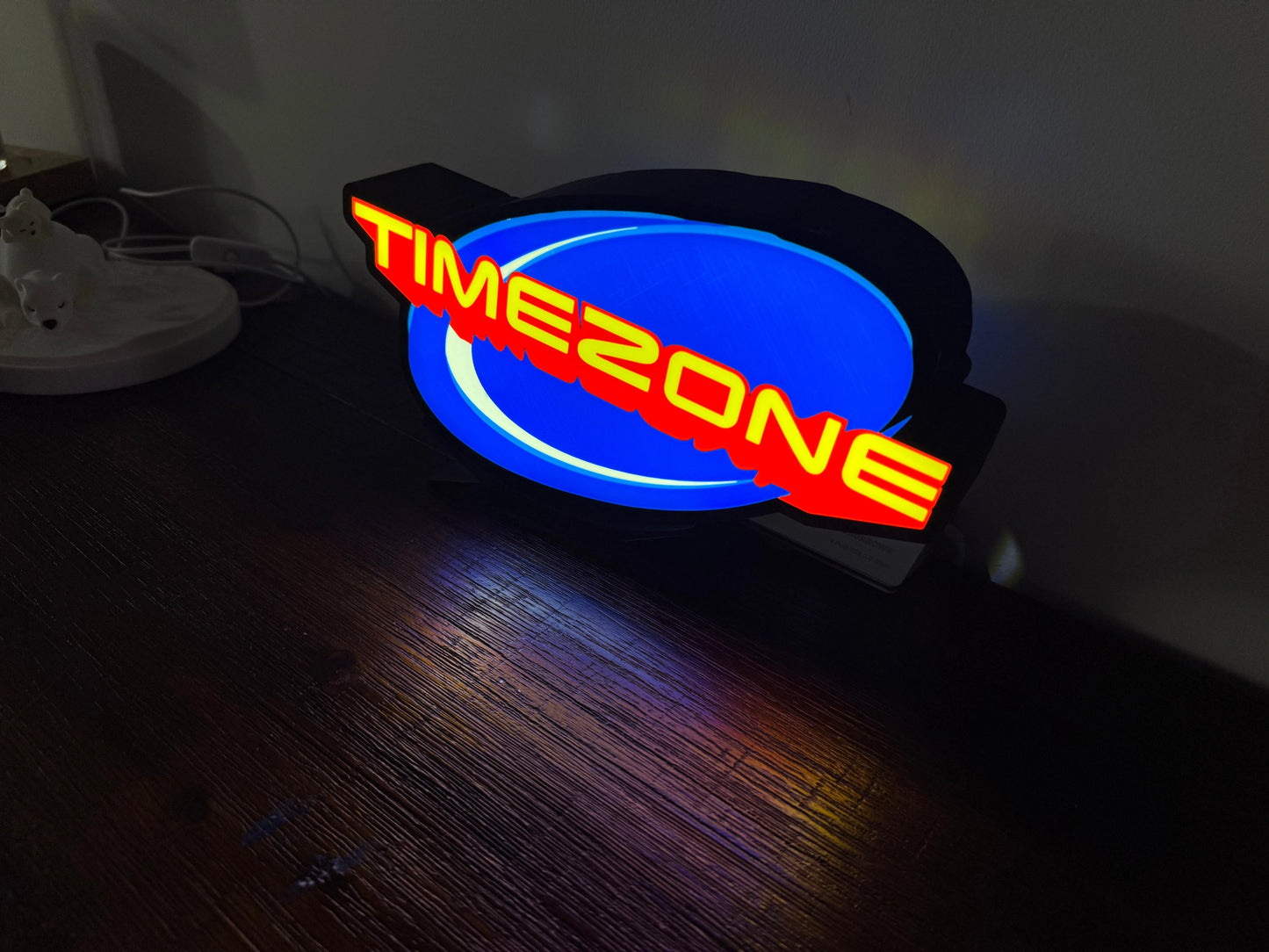 Timezone - Light Up Artwork / Wall Art / Sign