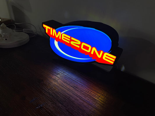 Timezone - Light Up Artwork / Wall Art / Sign