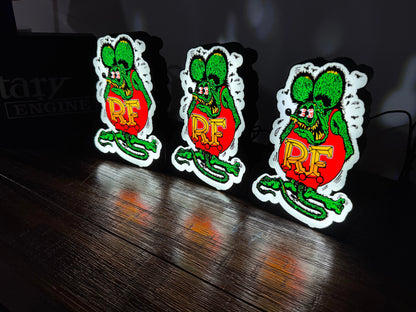 Rat Fink - Light Up Artwork / Wall Art / Sign