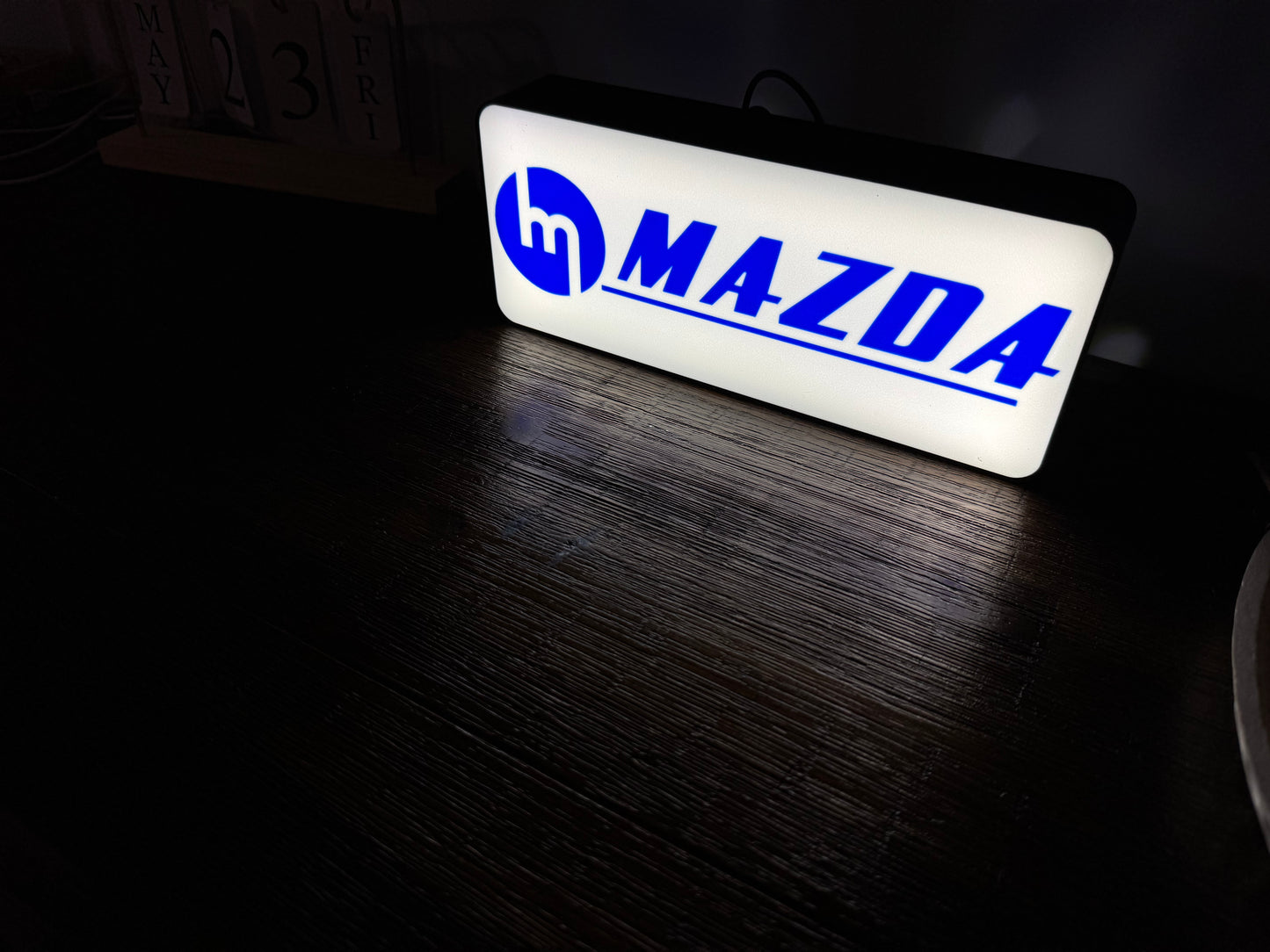 Mazda - Blue Shifter Logo - Light Up Artwork / Wall Art / Sign